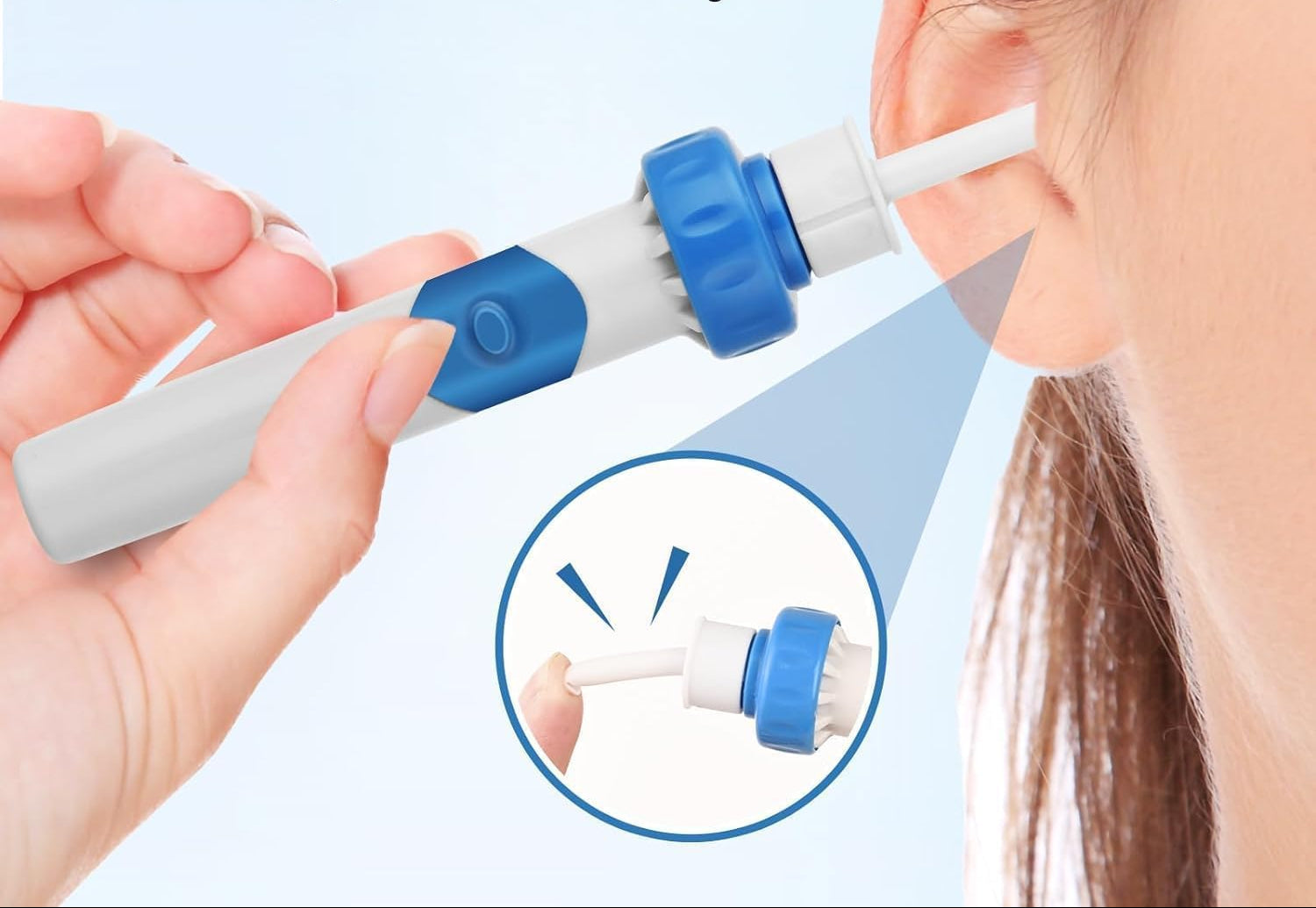 Electric Earwax Remover with Soft Silicone Tips for All Ages