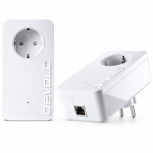 Devolo dLAN 1200+ Powerline Adapter Starter Kit 9376 White