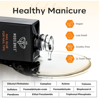 Modelones 15ml Gummy Base False Nail Glue for UV/LED