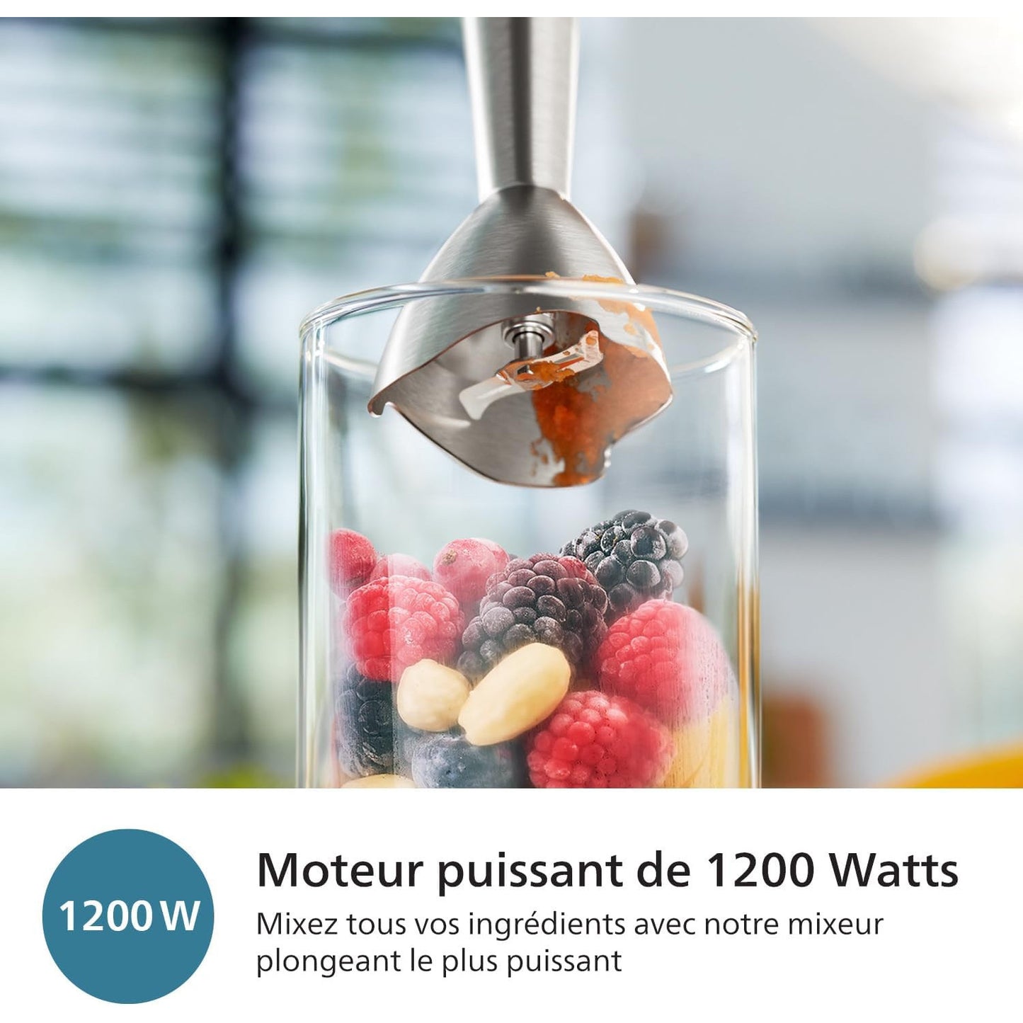 Philips Series 5000 Hand Blender: Powerful 1200W ProMix Technology for Effortless Kitchen Blending