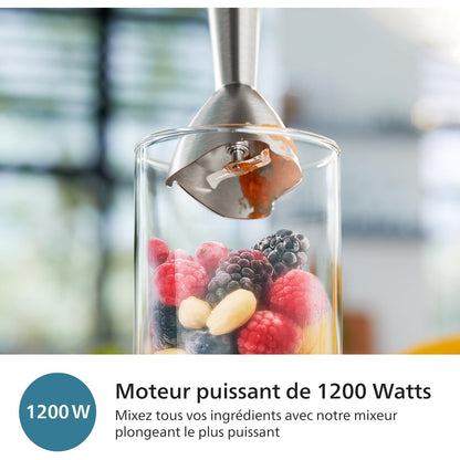 Philips Series 5000 Hand Blender: Powerful 1200W ProMix Technology for Effortless Kitchen Blending