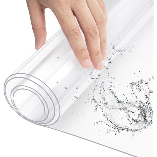 WOLTU Transparent 1mm PVC Table Film Waterproof 80x120