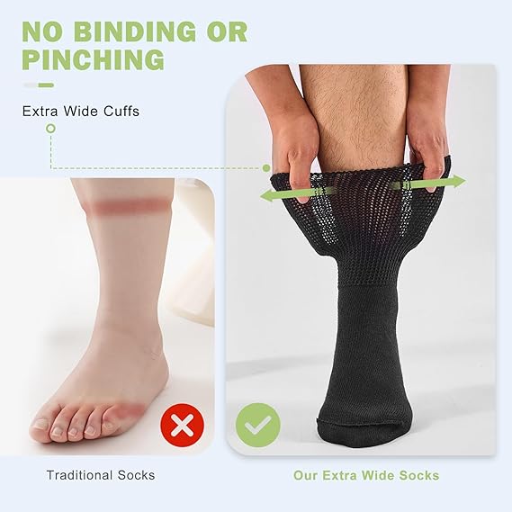 Premium Anti‑Slip Diabetic Socks for Men & Women