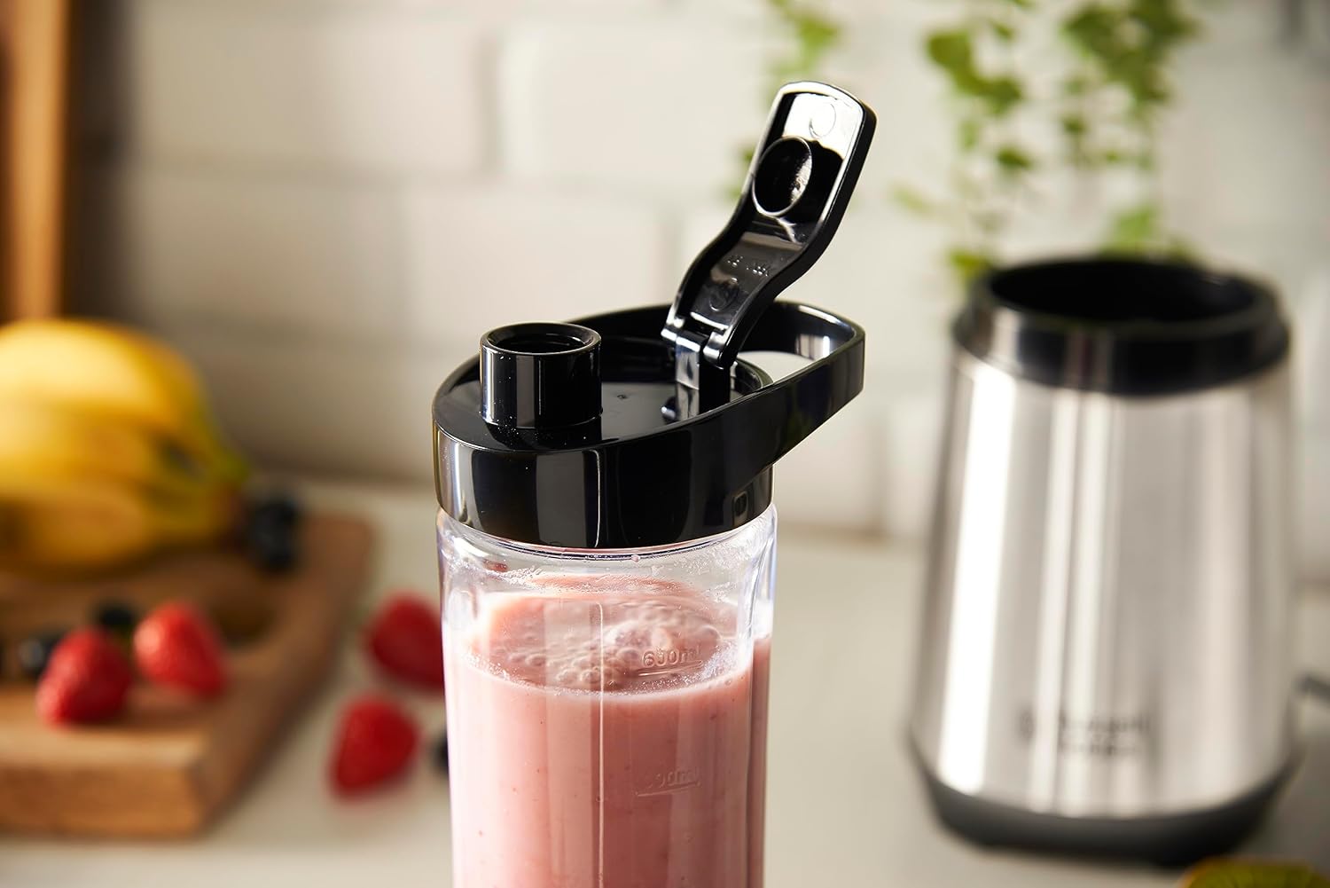 Russell Hobbs Mix & Go Portable Blender: Powerful Smoothie Maker with Travel Bottle