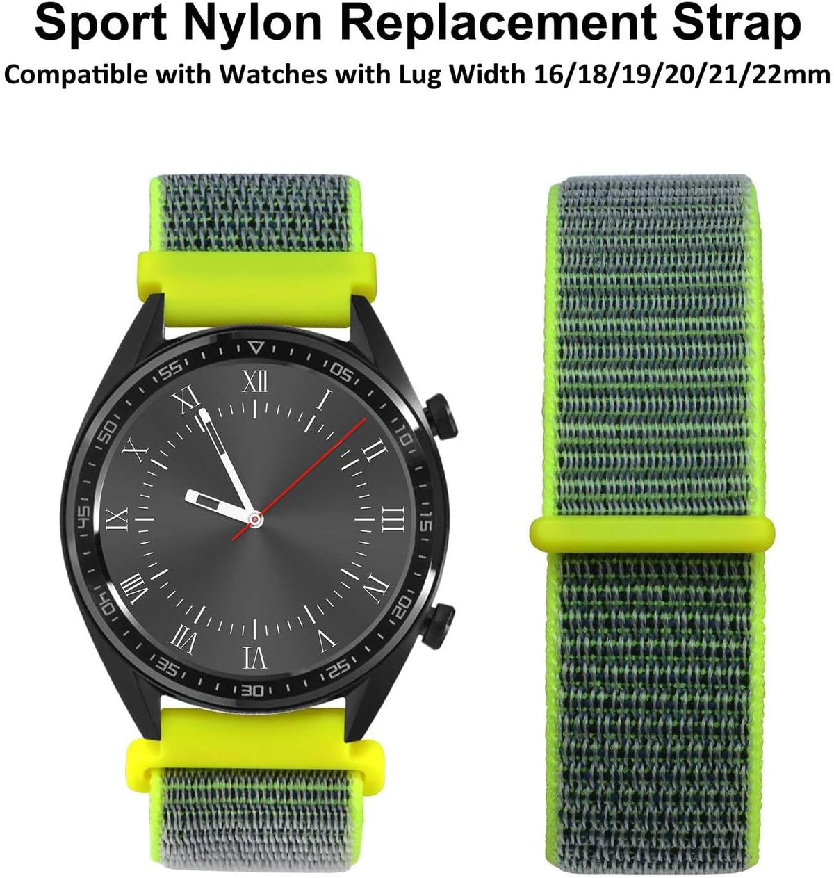 WOCCI Adjustable Nylon Sport Loop Watch Band