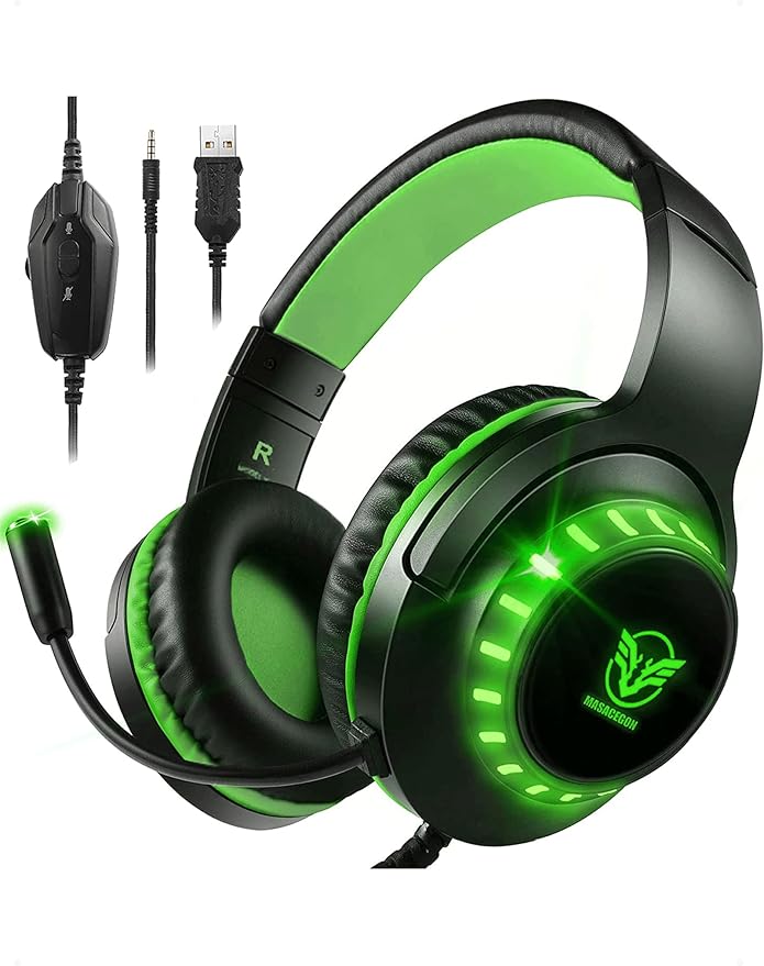 Pacrate H-11 Multi-Platform Gaming Headset with Noise Cancelling Mic