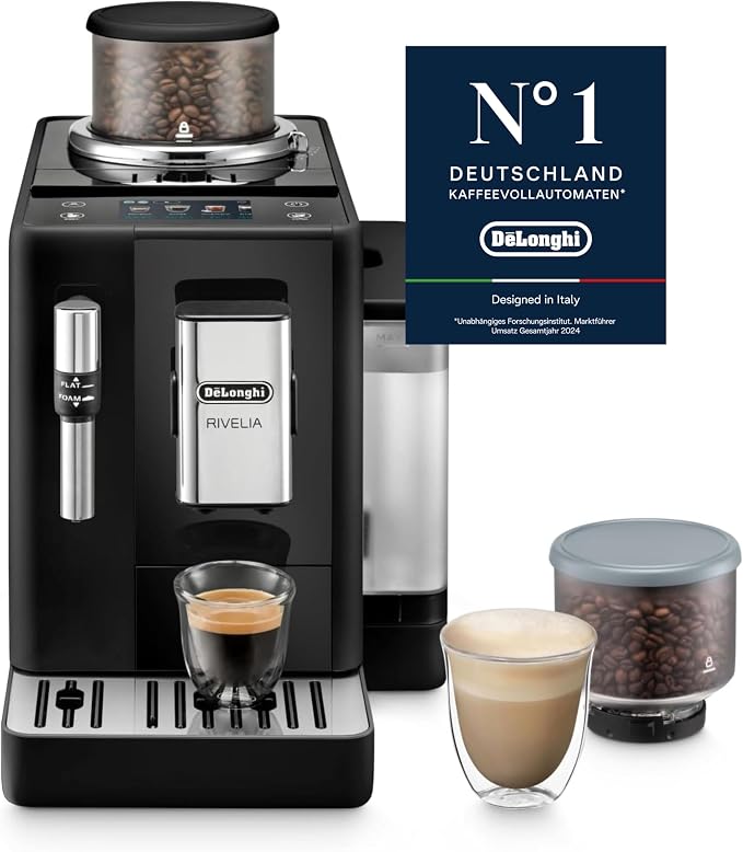 De'Longhi Rivelia Fully Automatic Espresso Machine 1.4L Black