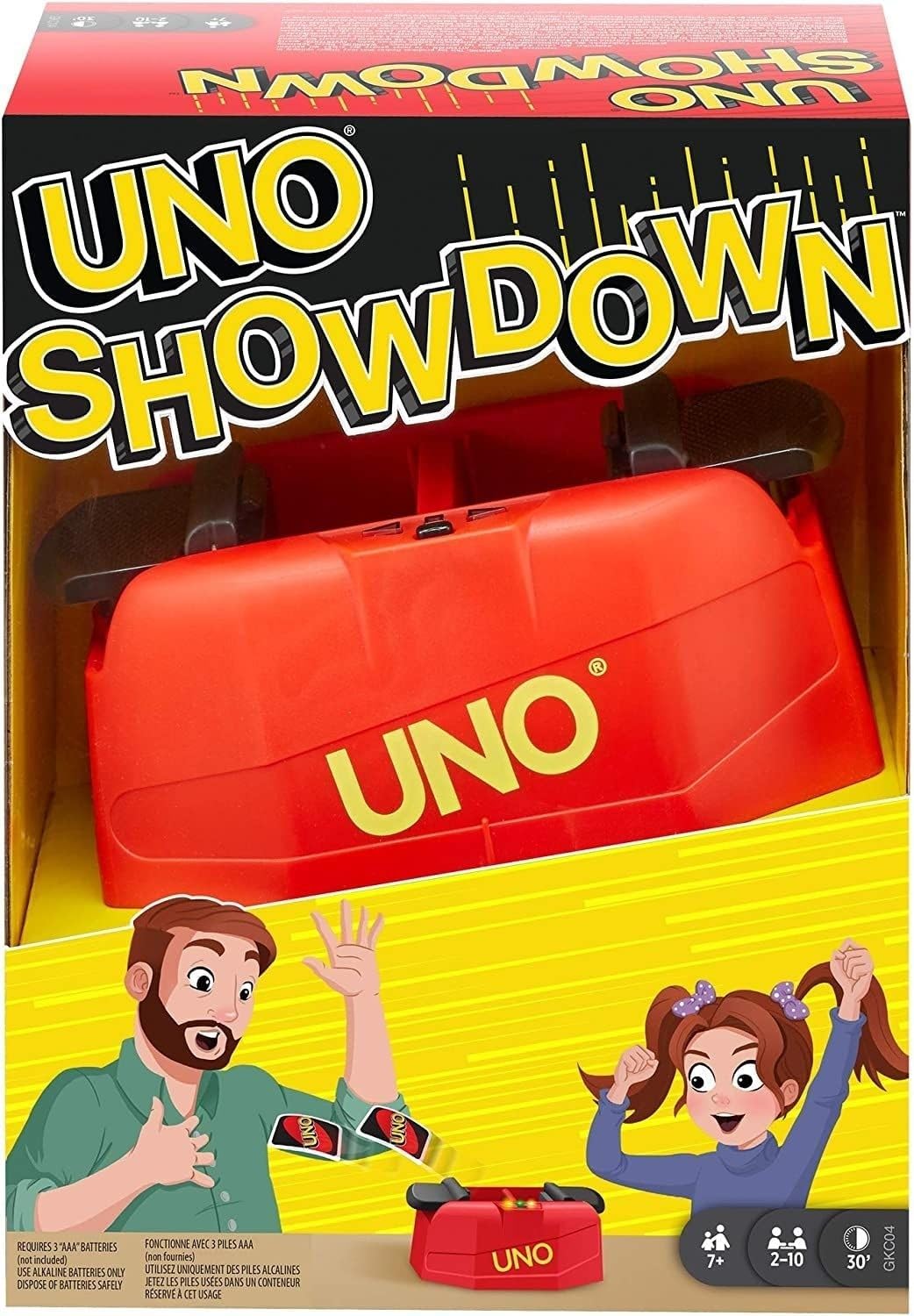Mattel Uno Showdown Card Game with Fast-Paced Pedal Action