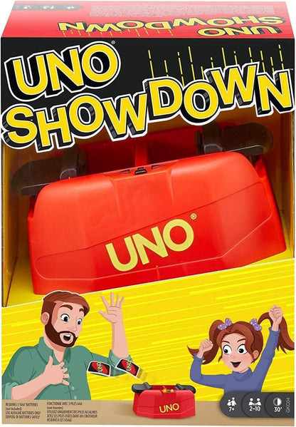 Mattel Uno Showdown Card Game with Fast-Paced Pedal Action