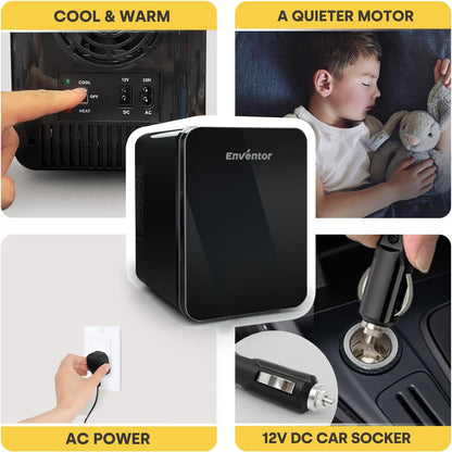 Enventor TJ04 4L Mini Fridge Cooler Warmer