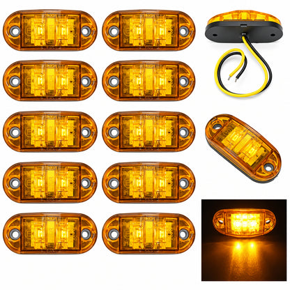 AUTOPLAN LED Marker Lights 24V Amber 10 Pcs