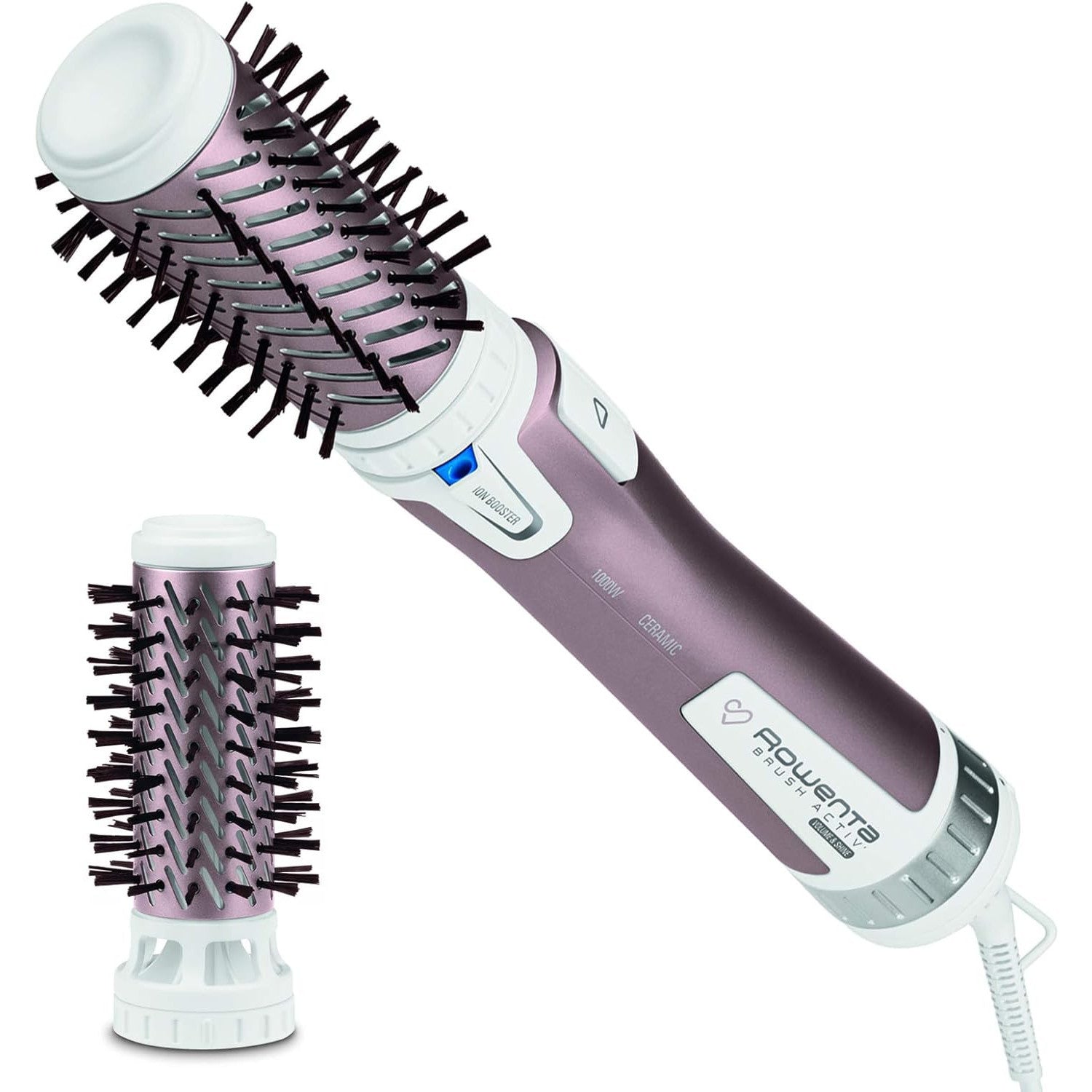 Rowenta 1000W Hot Air Rotating Brush with Cashmere Bristles