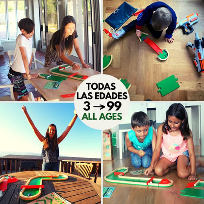 Pitch & Plakks Wooden Mini Golf Board Game Family Fun