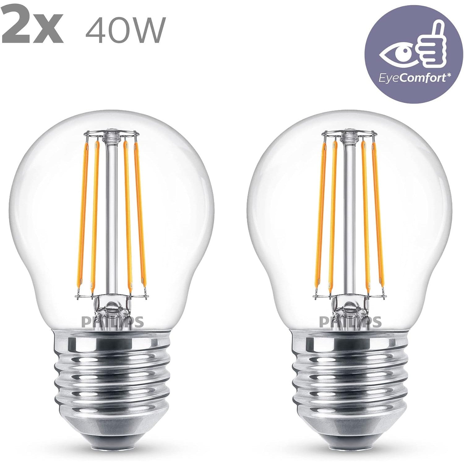 Philips LED Premium Lustre E27 4.3W Warm White Bulb