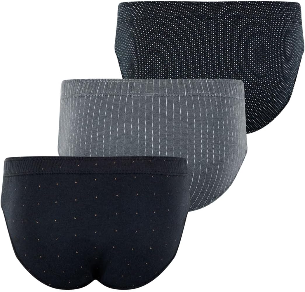 Eminence Men's 3-Pack Low Rise Cotton Briefs - Comfort Fit