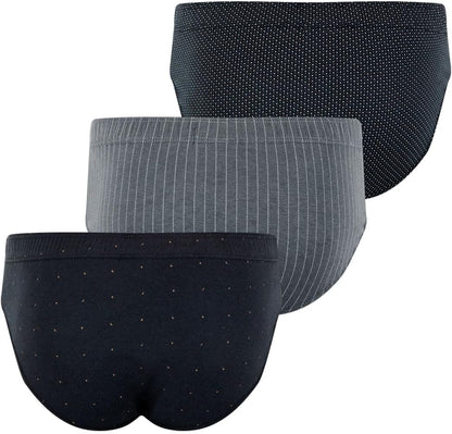Eminence Men's 3-Pack Low Rise Cotton Briefs - Comfort Fit