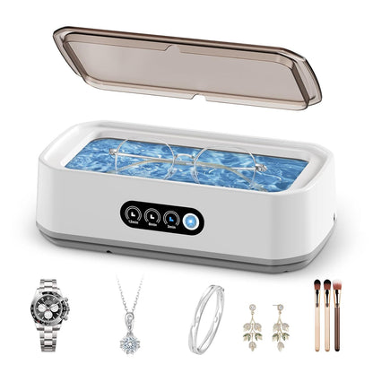 Ke Moxiey 49kHz Ultrasonic Jewelry Cleaner – 22oz Stainless Steel Tank