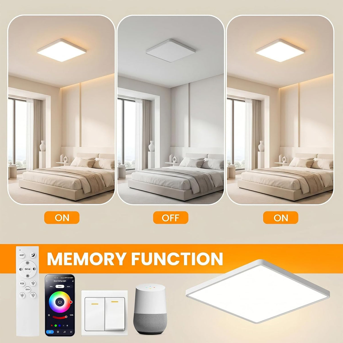 OTREN LCLDSCBFXCFGB-36W LED Ceiling Light 3600lm 36W 30cm