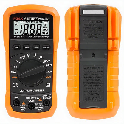 PEAKMETER PM8233 Handheld Digital Multimeter EC-PM8233D