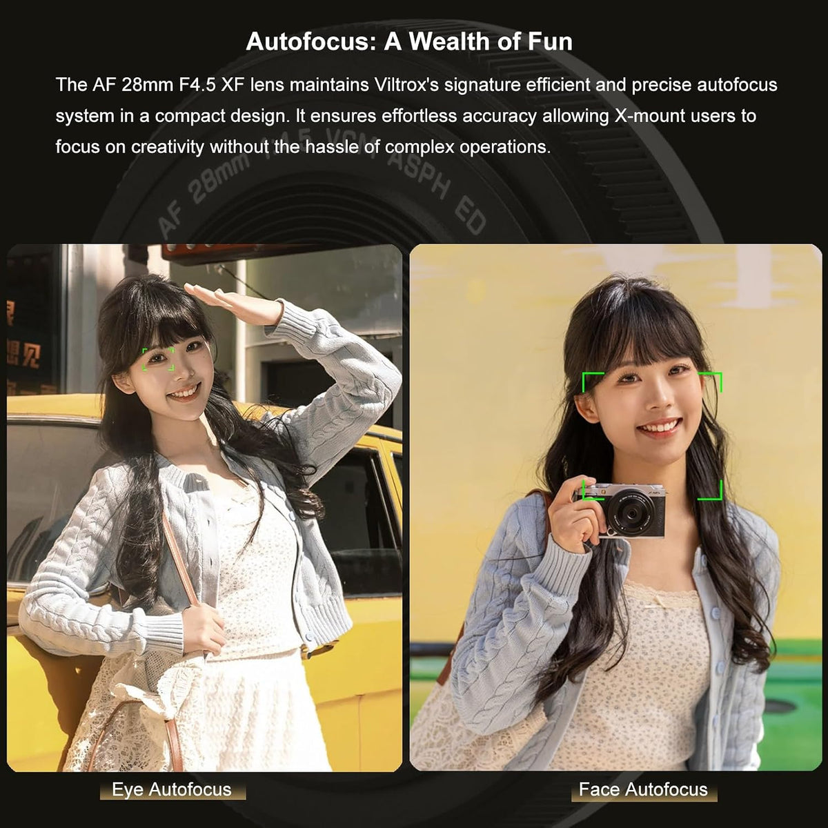 VILTROX 28mm F4.5 XF Pancake Lens for Fujifilm X-Mount