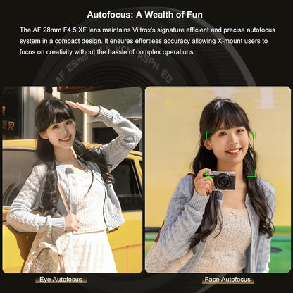 VILTROX 28mm F4.5 XF Pancake Lens for Fujifilm X-Mount