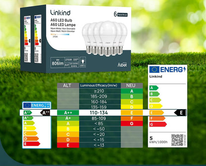 Linkind A60 E27 LED Light Bulb 13.5W 100W Equivalent 1560LM Non Dimmable