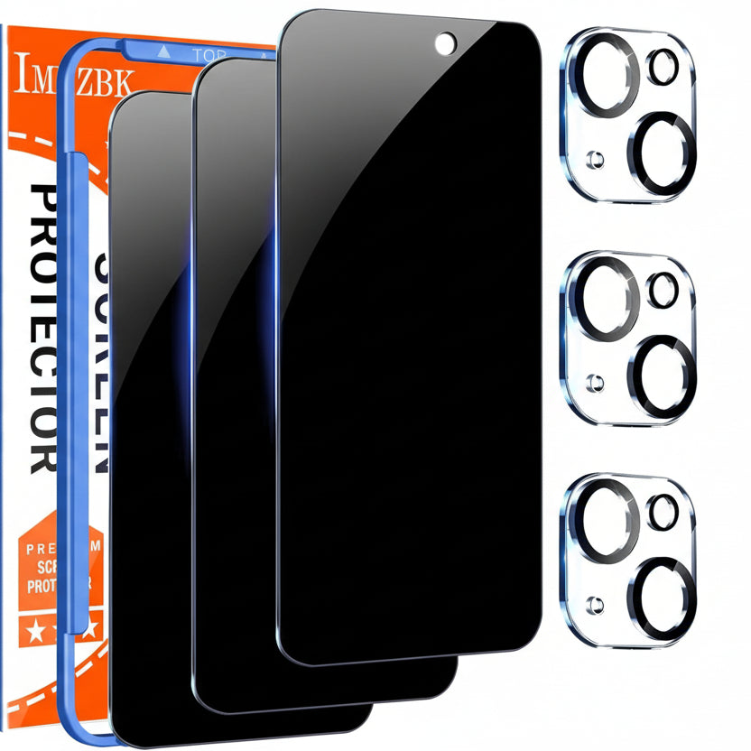 IMBZBK 3 Pack Privacy Screen Protector for iPhone 15