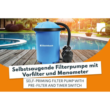 Steinbach Active Balls 75 Self‑Priming Pool Filter Pump with Timer