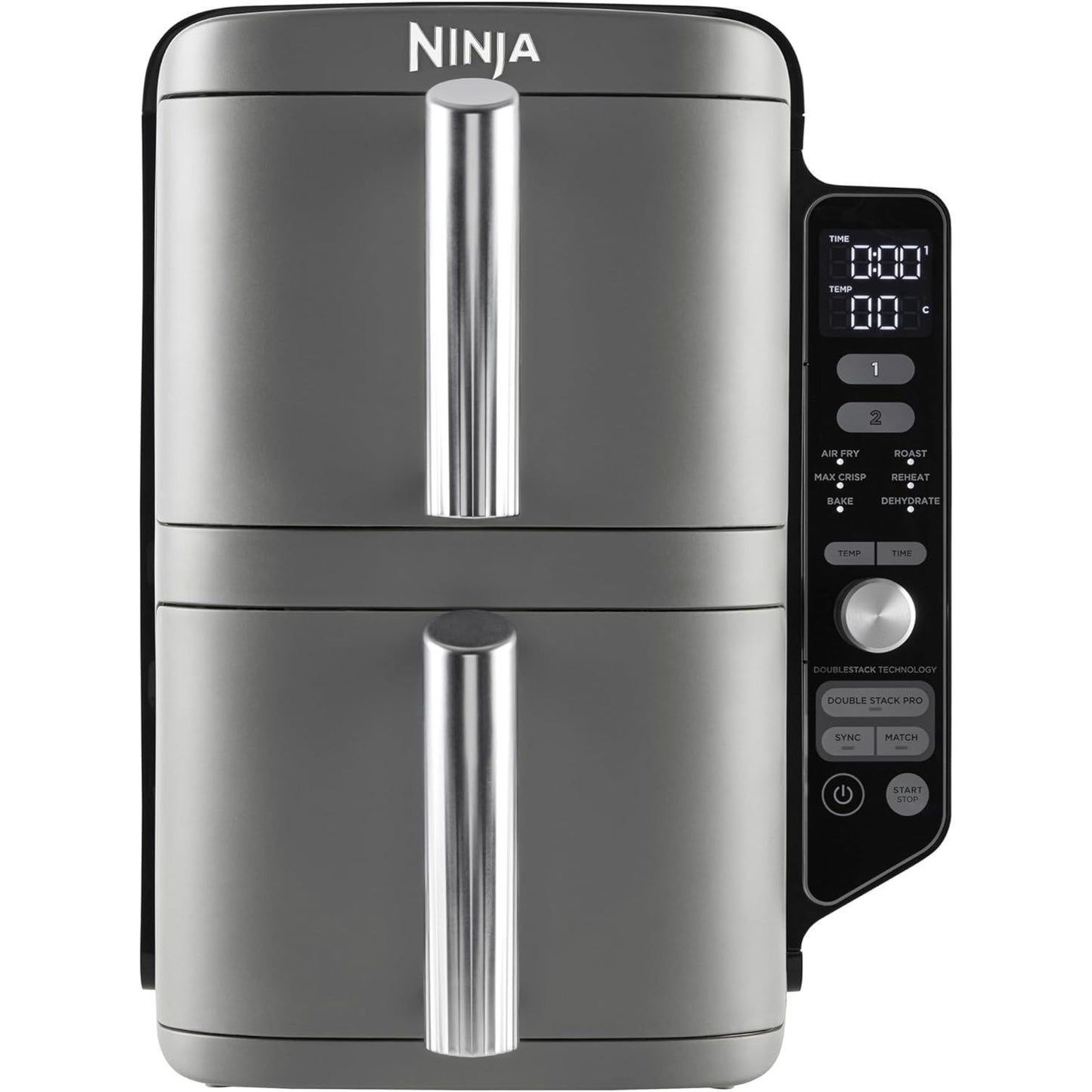 Ninja Double Stack XL Air Fryer: 9.5L Dual Basket, 6-in-1 Cooking Functions