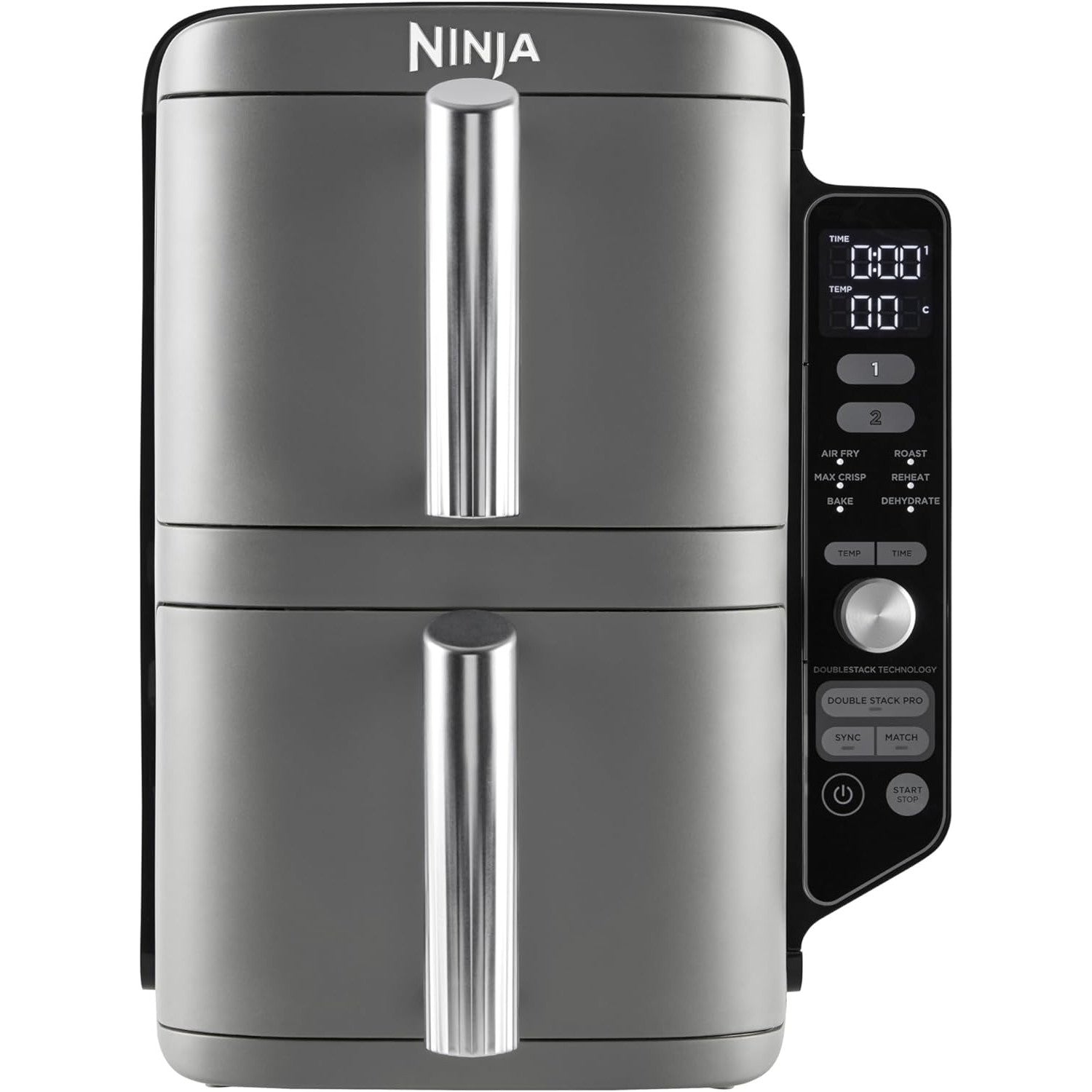 Ninja Double Stack XL Air Fryer: 9.5L Dual Basket, 6-in-1 Cooking Functions