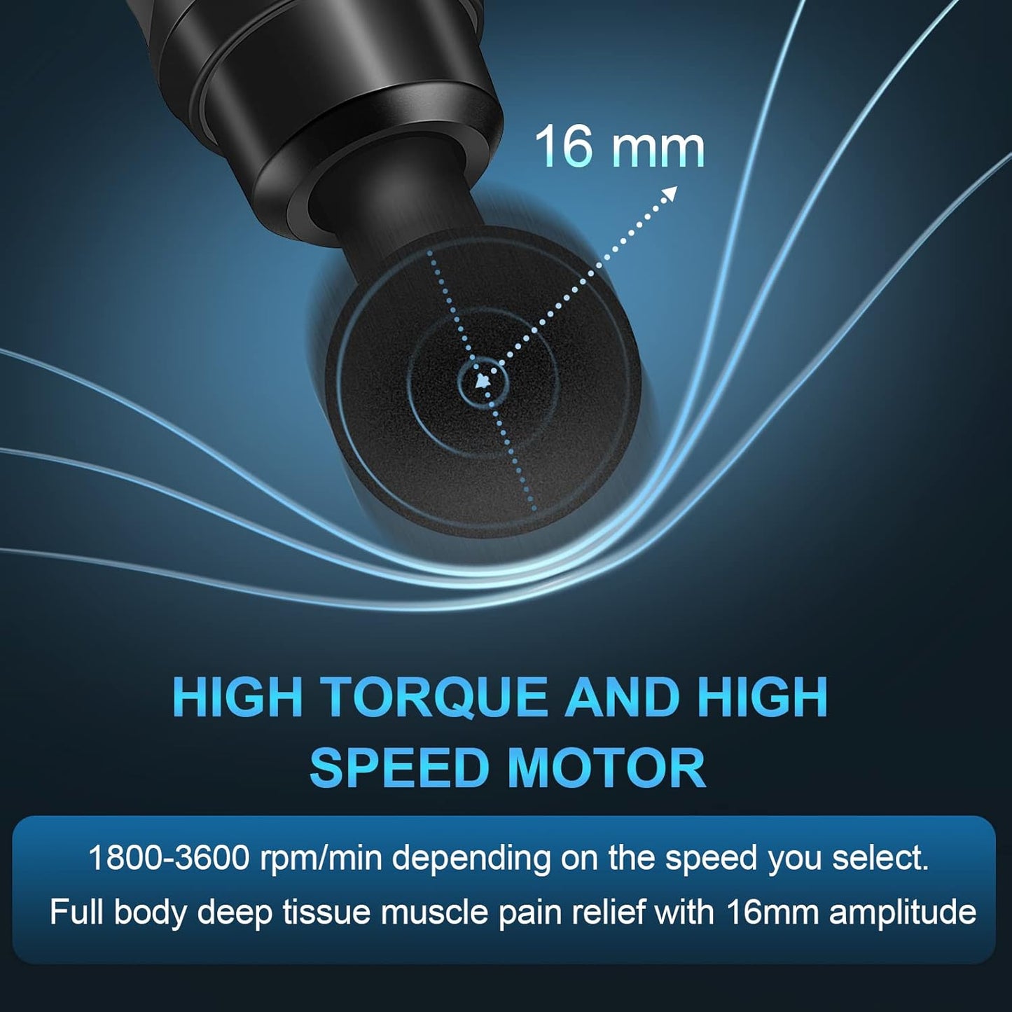 Zerolia 30-Speed Quiet Massage Gun with LCD and 10 Attachments