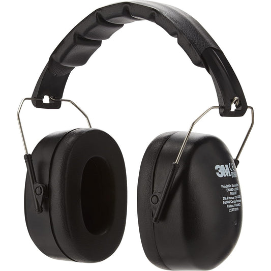 3M Foldable Noise Cancelling Headphones 90563E Black Comfortable Hearing Protection