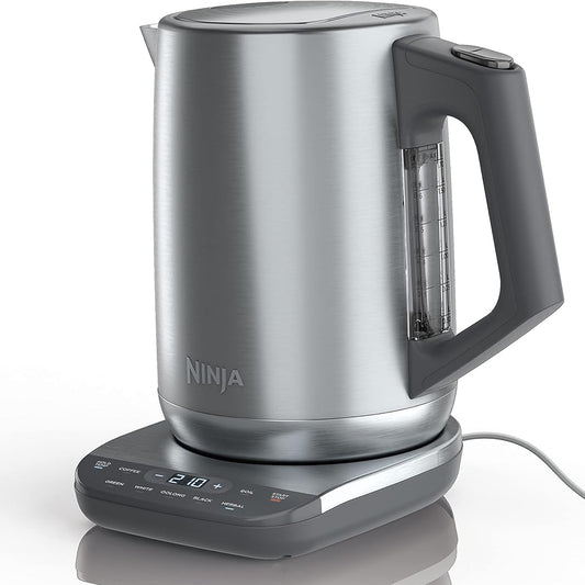 Ninja KT200 7‑Cup Precision Temperature Electric Kettle – Stainless Steel