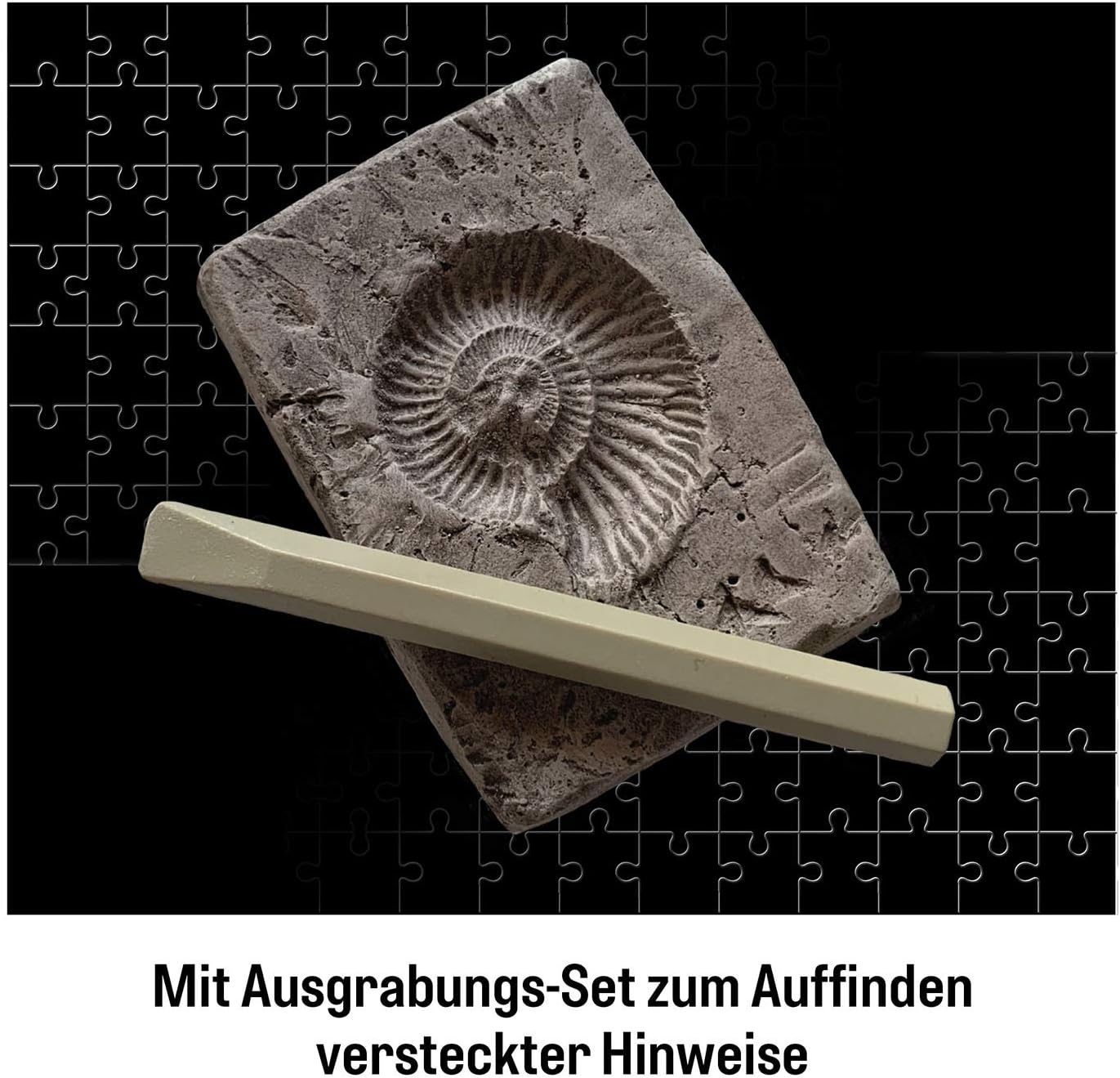 KOSMOS 697983 Dino Crime Puzzle 200-Piece Glow-in-the-Dark Mystery