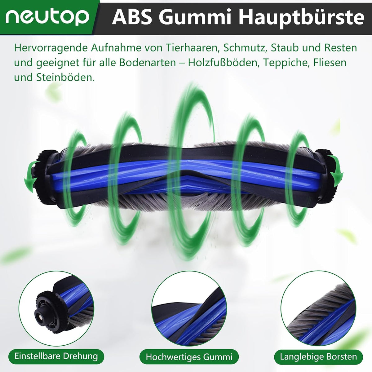 neutop Vacuum Cleaner Accessories for ECOVACS Deebot T30C 18 Pcs
