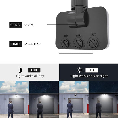 Lepro Security Lights Outdoor Motion Sensor PIR Light 2000lm