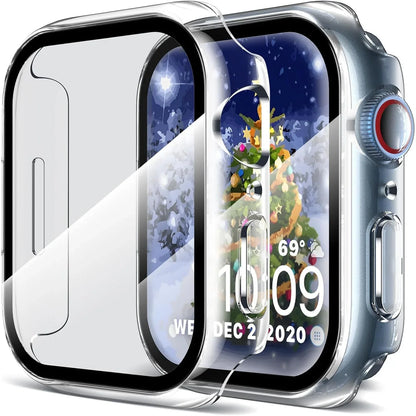 LK Clear PC Case with Tempered Glass for Apple Watch - Gomix Brands Outlet