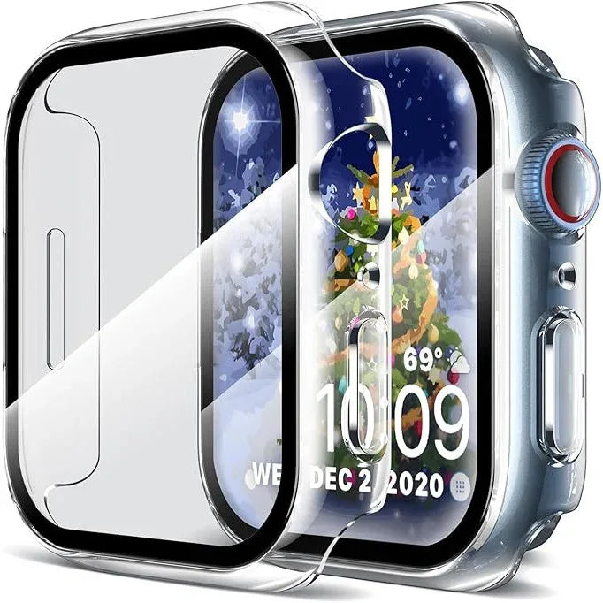 LK Clear PC Case with Tempered Glass for Apple Watch - Gomix Brands Outlet