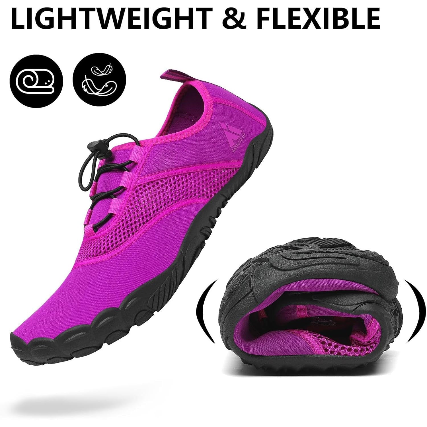 Mishansha Quick-Dry Water Barefoot Swim Shoes for Men and Women