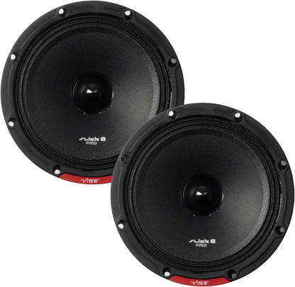 VIBE SLICK Pro Audio 6.5" Midrange Car Speaker Pair
