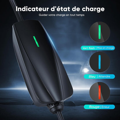 Fitcomf ZBAU203E-CS Type 2 3.68kW 16A Portable EV Charger with 8m Cable