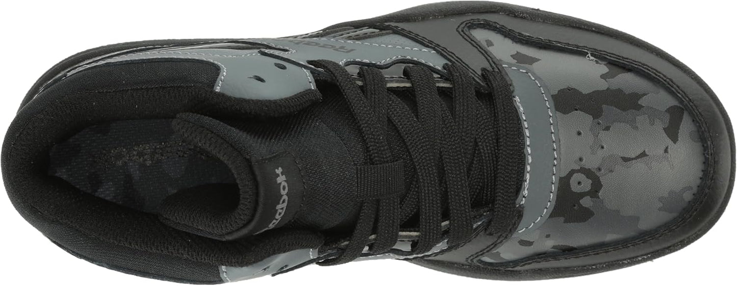 Reebok Boys BB4500 Court Sneaker Pure Grey Kids Athletic Shoe