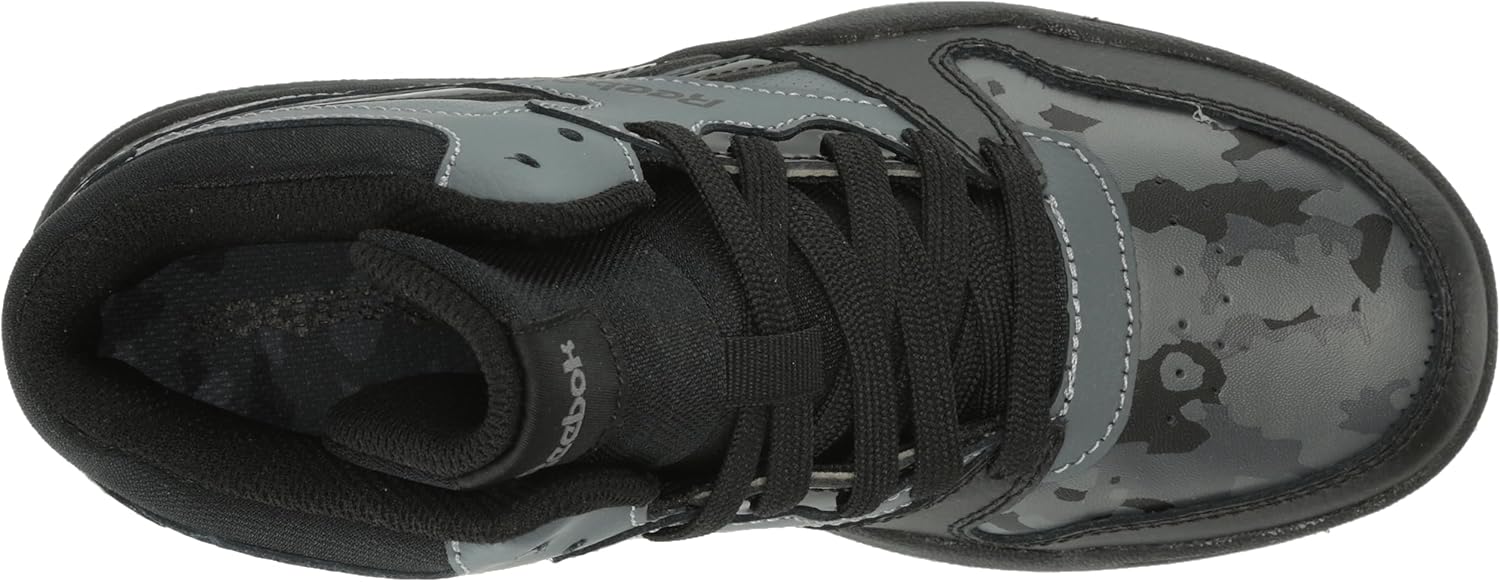 Reebok Boys BB4500 Court Sneaker Pure Grey Kids Athletic Shoe