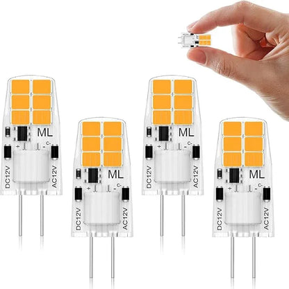 4-Pack G4 LED Light Bulbs 1.2W Warm White 2700K - Gomix Brands Outlet