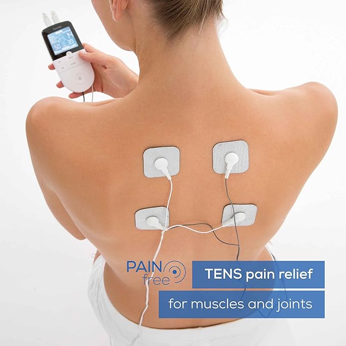 Beurer EM 49 Digital TENS EMS Unit: Pain Relief, Muscle Training, Massage, Electrodes