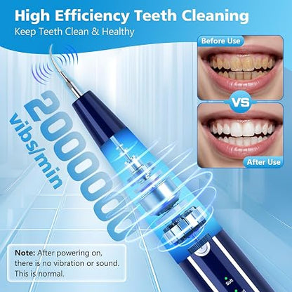 SILRIVES Ultrasonic Dental Scaler Plaque Remover 5 Modes