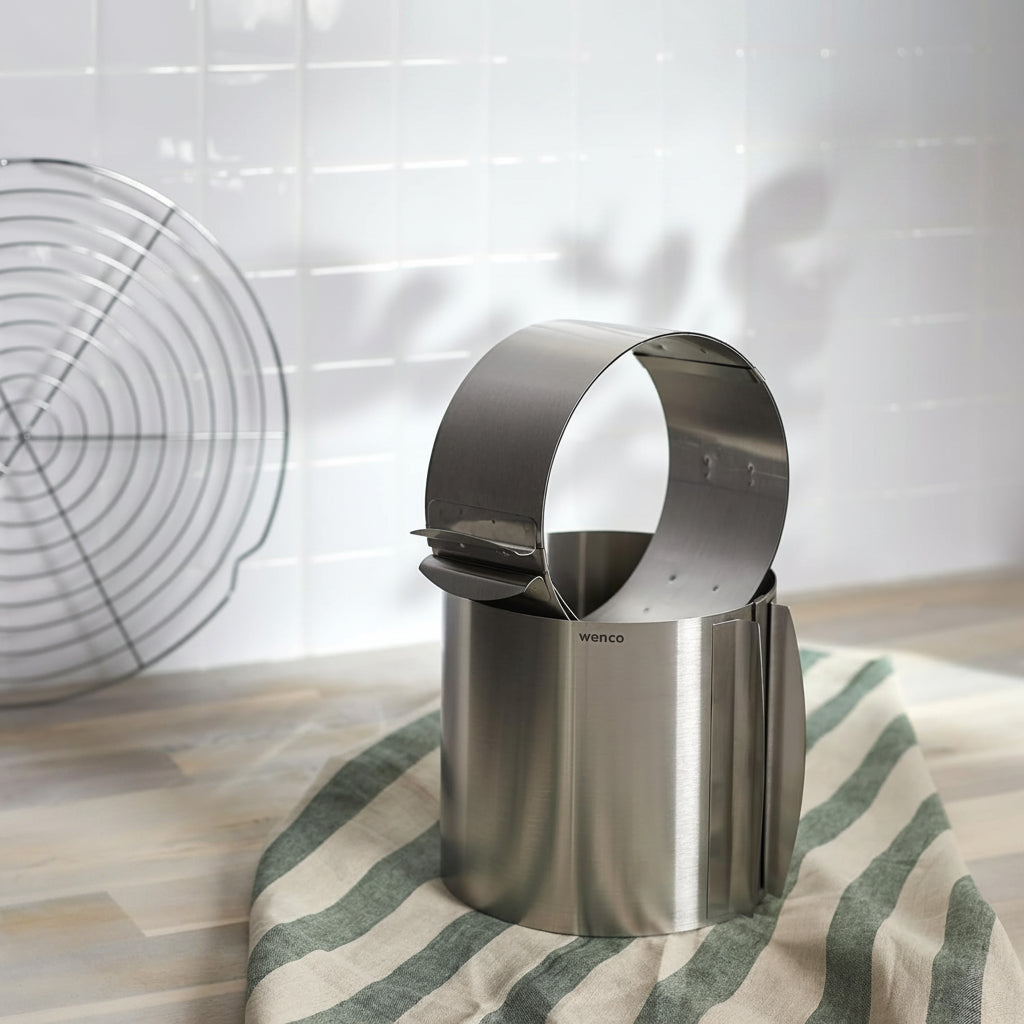 Wenco Stainless Steel Adjustable Cake Ring 15 cm Height