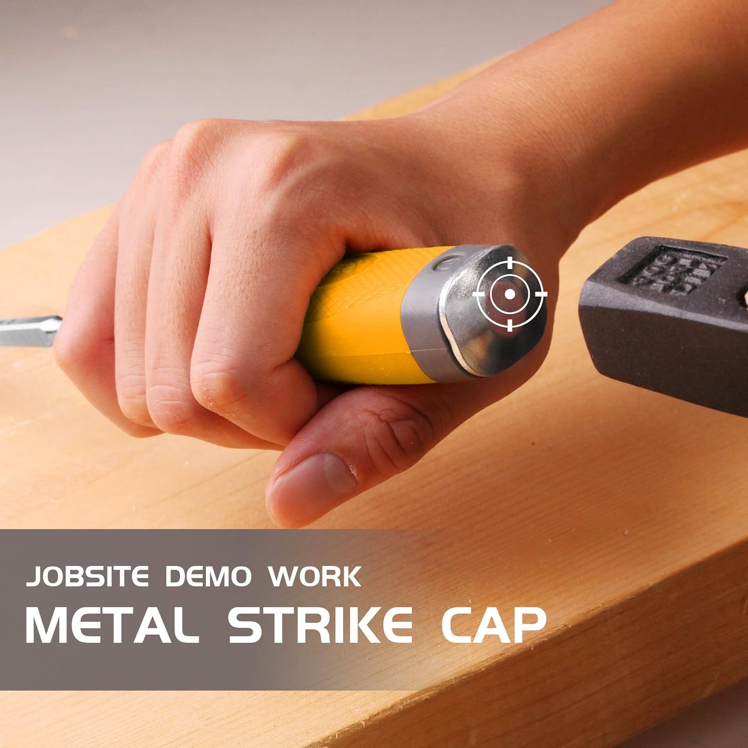 TOLESA 5-Piece Wood Chisel Set Cr-V Steel Soft Grip