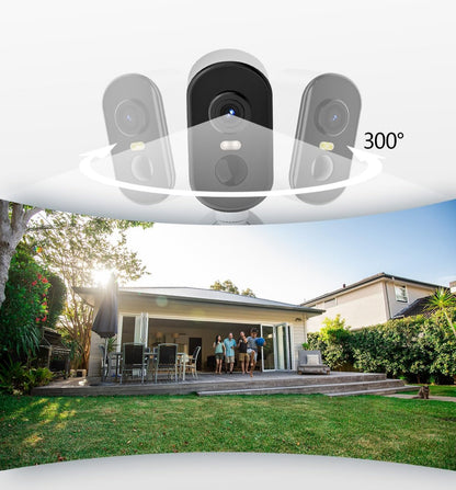 CZEview 2K Wireless Outdoor Camera with Magnetic Mount, 300° PTZ