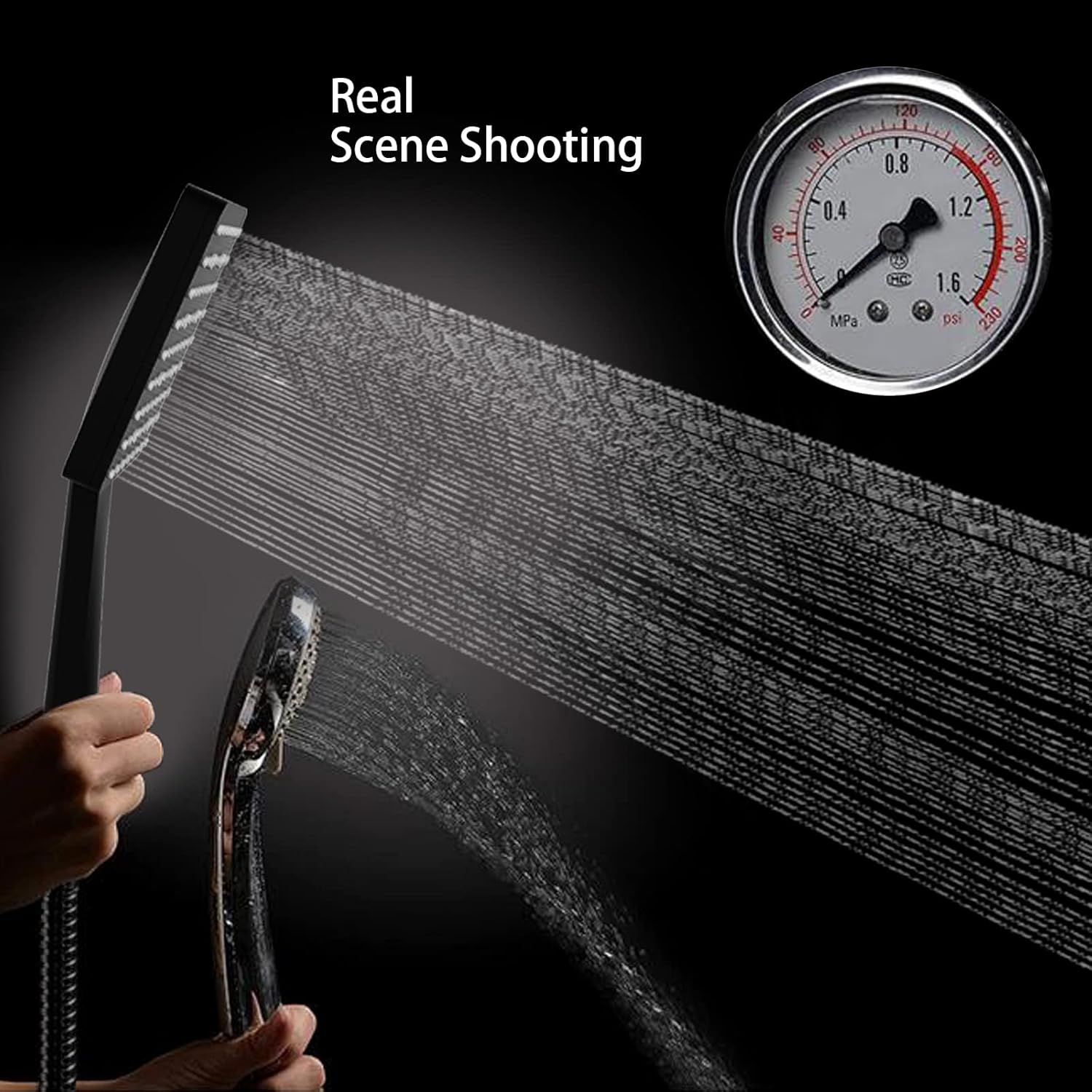 HOMVIVA High Pressure Handheld Shower Head with 6 Spray Modes